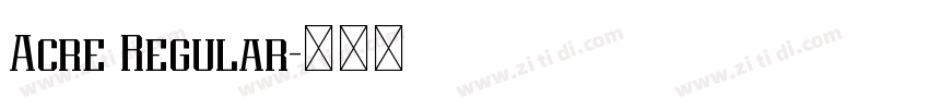 Acre Regular字体转换 Acre Regular字体转换